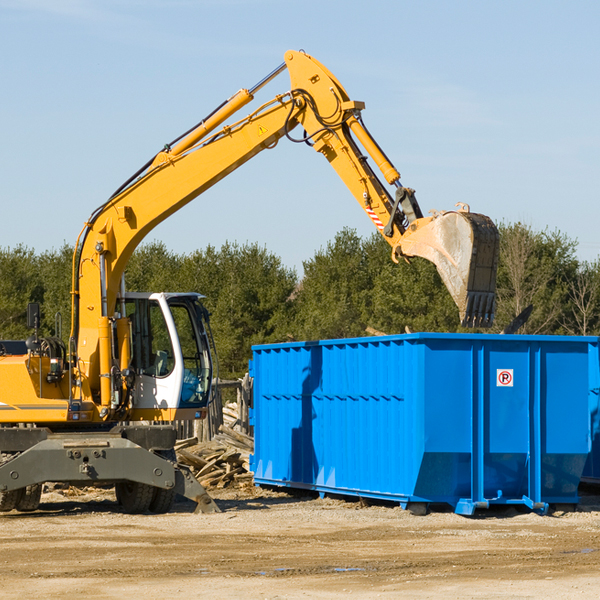 can i choose the location where the residential dumpster will be placed in Durant